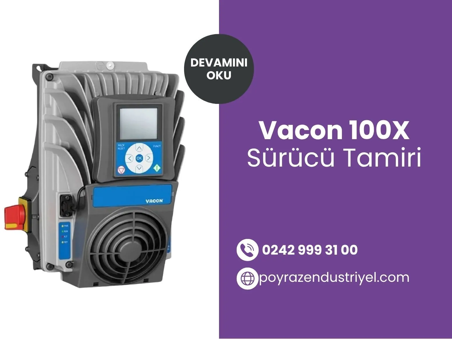 Vacon 100X Sürücü Tamiri